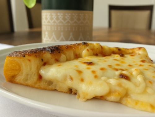 Pizza de palmito estilo brasileiro